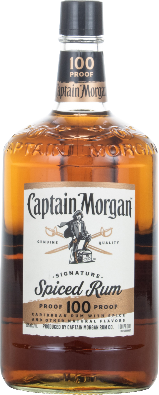 Captain Morgan Sliced Apple Spiced Rum with Football Ice Mold